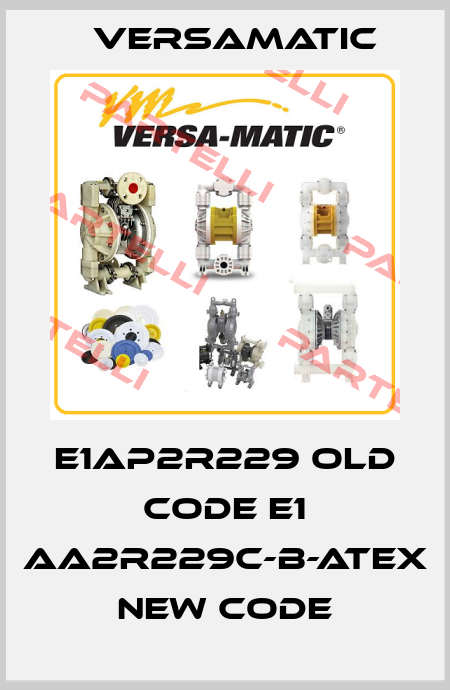 E1AP2R229 old code E1 AA2R229C-B-ATEX new code VersaMatic