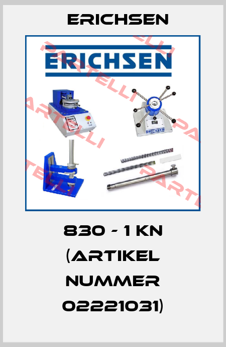 830 - 1 kN (Artikel Nummer 02221031) Erichsen