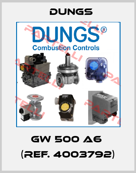 GW 500 A6  (Ref. 4003792) Dungs