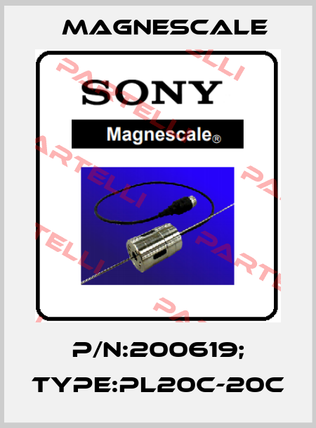 P/N:200619; Type:PL20C-20C Magnescale