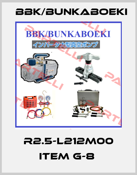 R2.5-L212M00 ITEM G-8  BBK/bunkaboeki