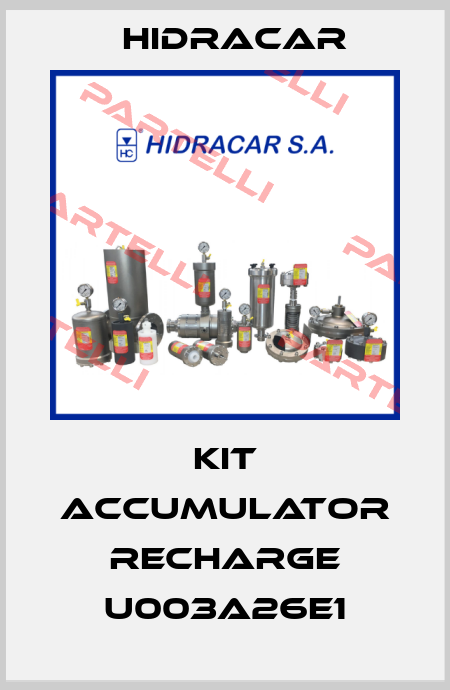 Kit accumulator recharge U003A26E1 Hidracar