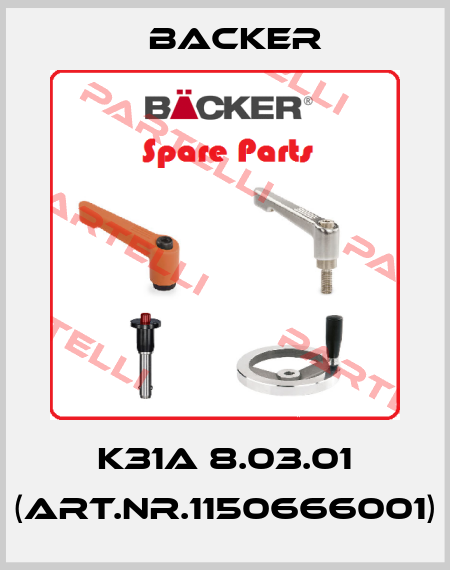 K31A 8.03.01 (Art.Nr.1150666001) Backer