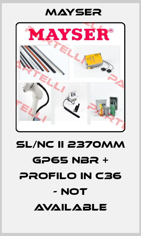 SL/NC II 2370mm GP65 NBR + profilo in C36 - not available Mayser