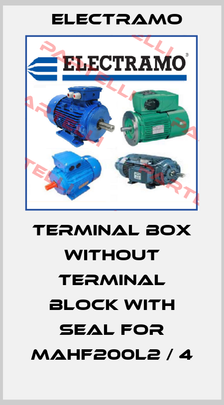 Terminal box without terminal block with seal for MAHF200L2 / 4 Electramo