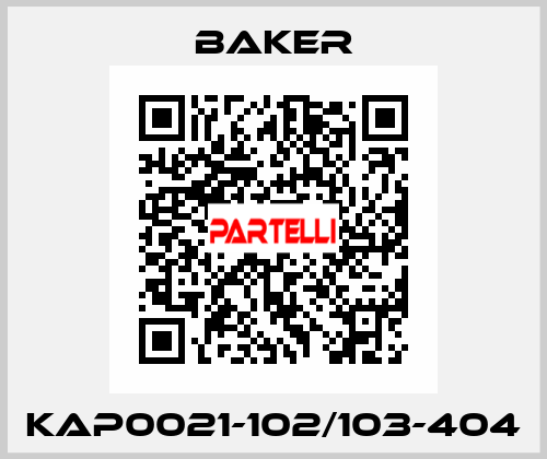 KAP0021-102/103-404 BAKER