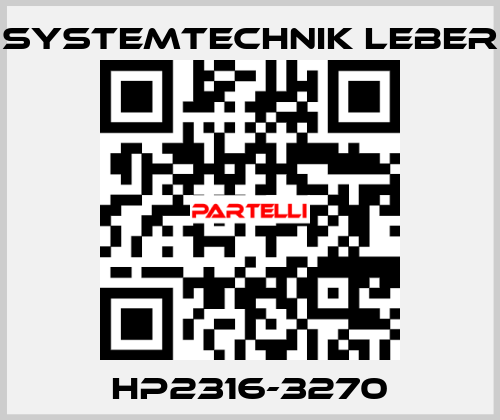 HP2316-3270 Systemtechnik LEBER