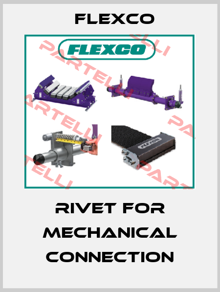 Rivet for mechanical connection Flexco