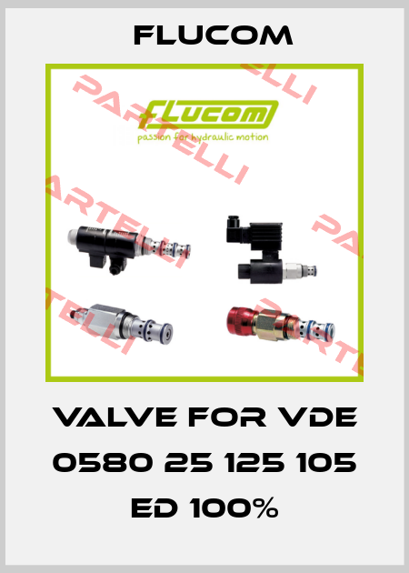 valve for VDE 0580 25 125 105 ED 100% Flucom