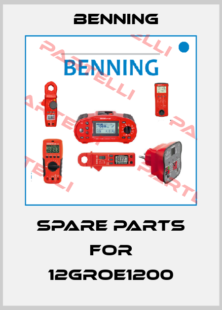 Spare parts for 12GROE1200 Benning