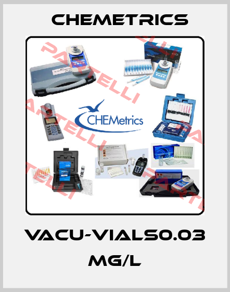 Vacu-Vials0.03 mg/L Chemetrics