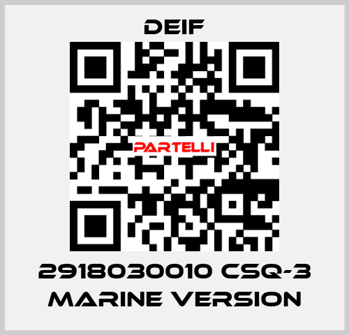 2918030010 CSQ-3 Marine version Deif