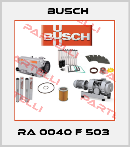 RA 0040 F 503  Busch