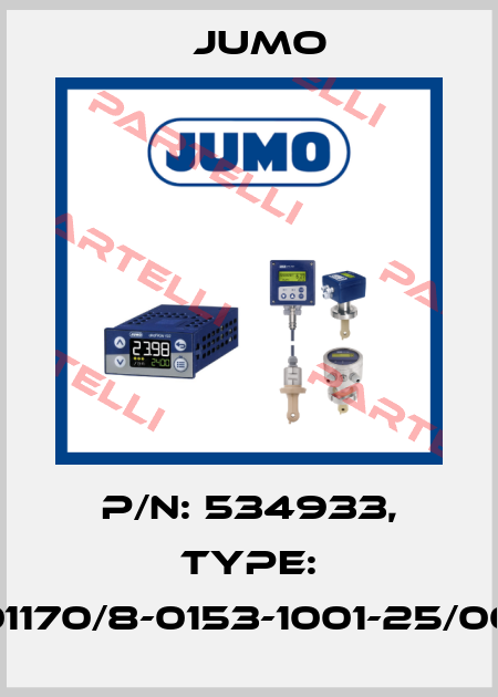 P/N: 534933, Type: 701170/8-0153-1001-25/000 Jumo