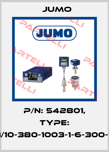 P/N: 542801, Type: 902023/10-380-1003-1-6-300-104/000 Jumo