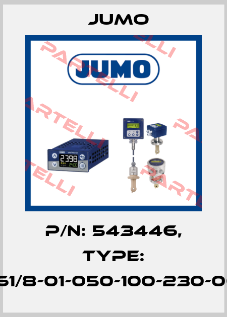 P/N: 543446, Type: 709061/8-01-050-100-230-00/252 Jumo