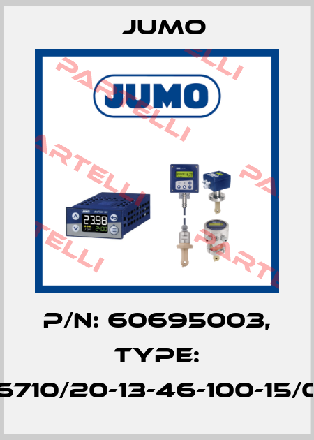 P/N: 60695003, Type: 606710/20-13-46-100-15/000 Jumo