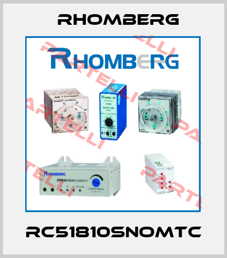 RC51810SNOMTC Rhomberg