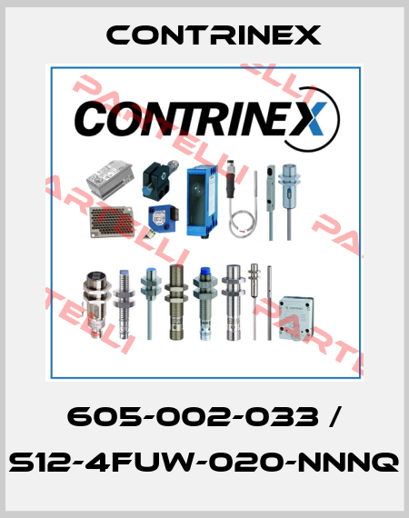 605-002-033 / S12-4FUW-020-NNNQ Contrinex