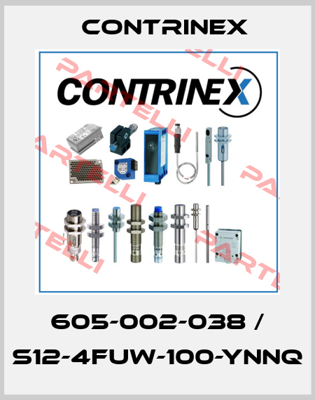 605-002-038 / S12-4FUW-100-YNNQ Contrinex