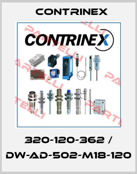 320-120-362 / DW-AD-502-M18-120 Contrinex
