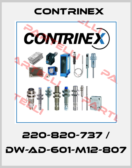 220-820-737 / DW-AD-601-M12-807 Contrinex