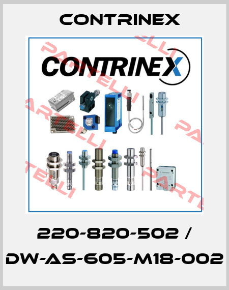 220-820-502 / DW-AS-605-M18-002 Contrinex