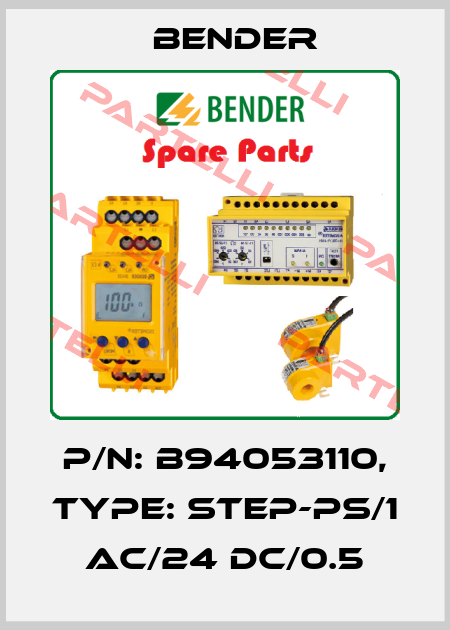 p/n: B94053110, Type: STEP-PS/1 AC/24 DC/0.5 Bender