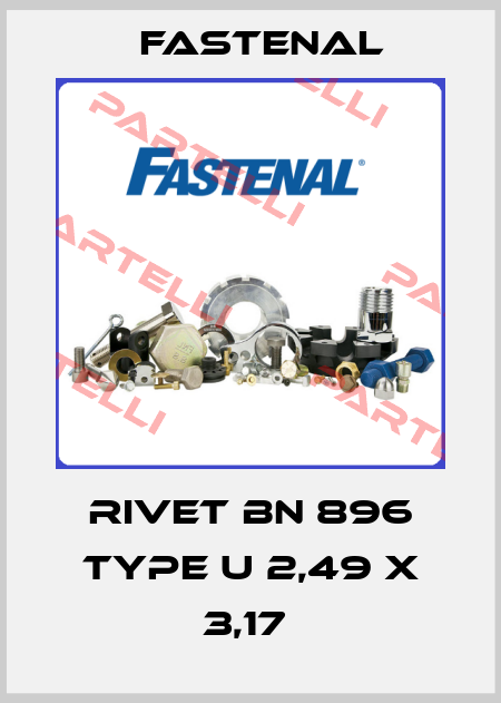 RIVET BN 896 TYPE U 2,49 X 3,17  Fastenal