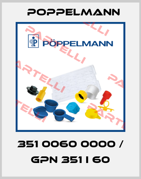 351 0060 0000 / GPN 351 I 60 Poppelmann