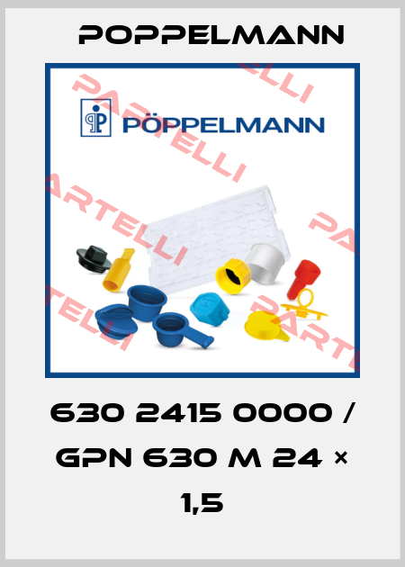 630 2415 0000 / GPN 630 M 24 × 1,5 Poppelmann