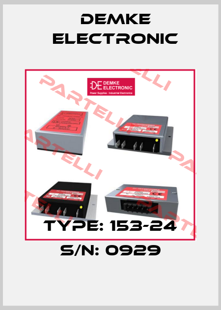 Type: 153-24 S/N: 0929 Demke Electronic