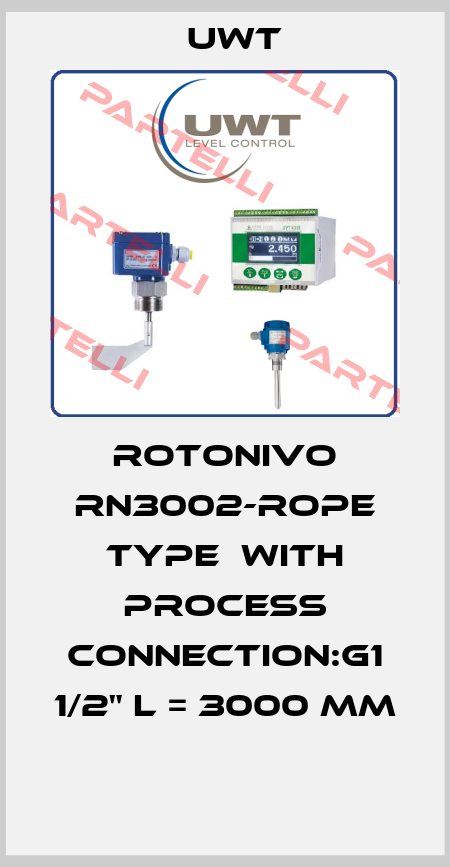 ROTONIVO RN3002-ROPE TYPE  WITH PROCESS CONNECTION:G1 1/2" L = 3000 MM  Uwt