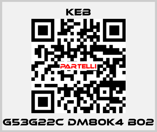 G53G22C DM80K4 B02 KEB