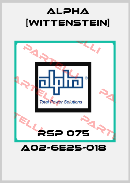 RSP 075  A02-6E25-018  Alpha [Wittenstein]