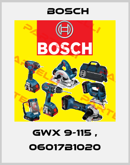 GWX 9-115 , 06017B1020 Bosch