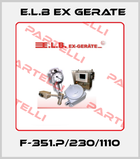 F-351.P/230/1110 E.L.B Ex Gerate