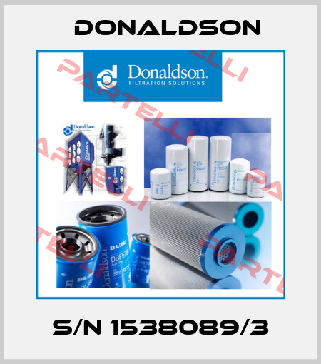 S/N 1538089/3 Donaldson