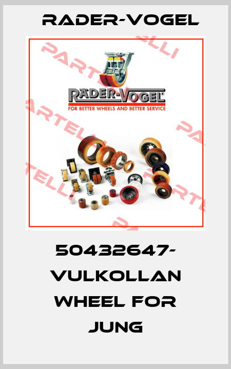 50432647- Vulkollan wheel for JUNG Rader-Vogel