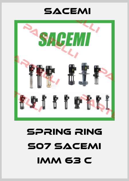 Spring ring S07 Sacemi IMM 63 C Sacemi