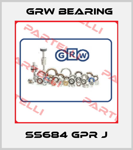 SS684 GPR J GRW Bearing