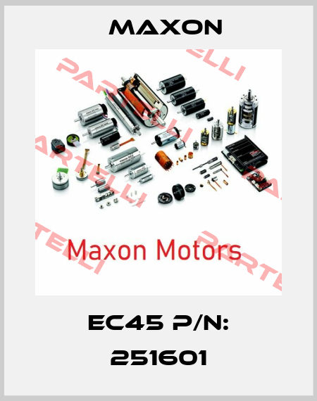 EC45 P/N: 251601 Maxon