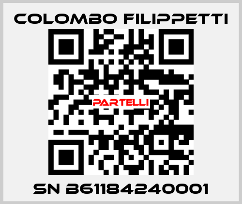 SN B61184240001 Colombo Filippetti