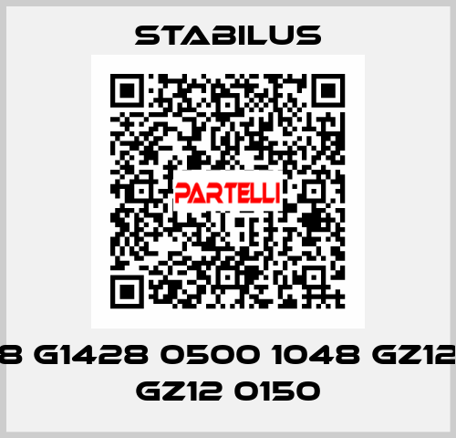 8 G1428 0500 1048 GZ12 GZ12 0150 Stabilus