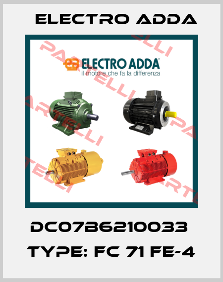 DC07B6210033  Type: FC 71 FE-4 Electro Adda