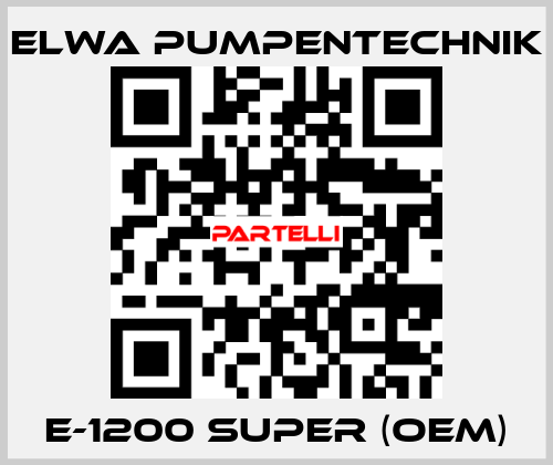 E-1200 SUPER (OEM) ELWA PUMPENTECHNIK