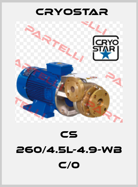 CS 260/4.5L-4.9-WB C/0 CryoStar
