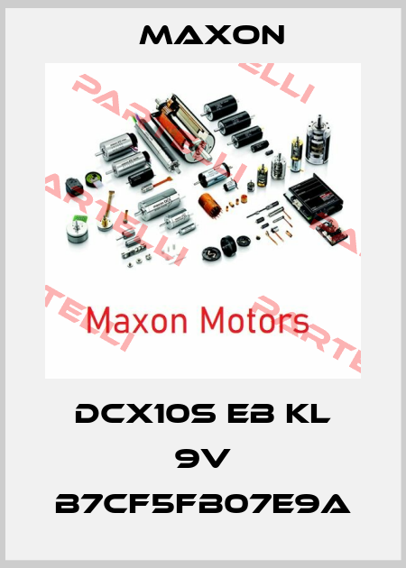 DCX10S EB KL 9V B7CF5FB07E9A Maxon