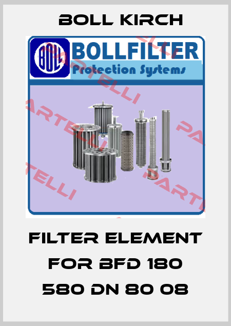 Filter element for BFD 180 580 DN 80 08 Boll Kirch