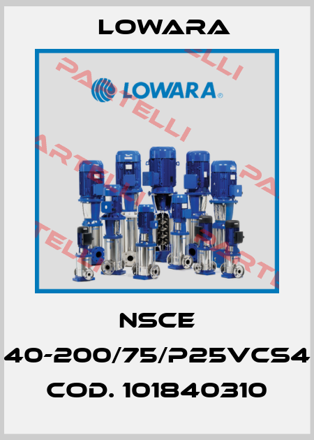 NSCE 40-200/75/P25VCS4  cod. 101840310 Lowara